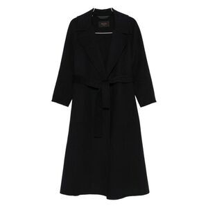 PALTO Women's Belted Wool Coat Women BLACK Coats & Jackets